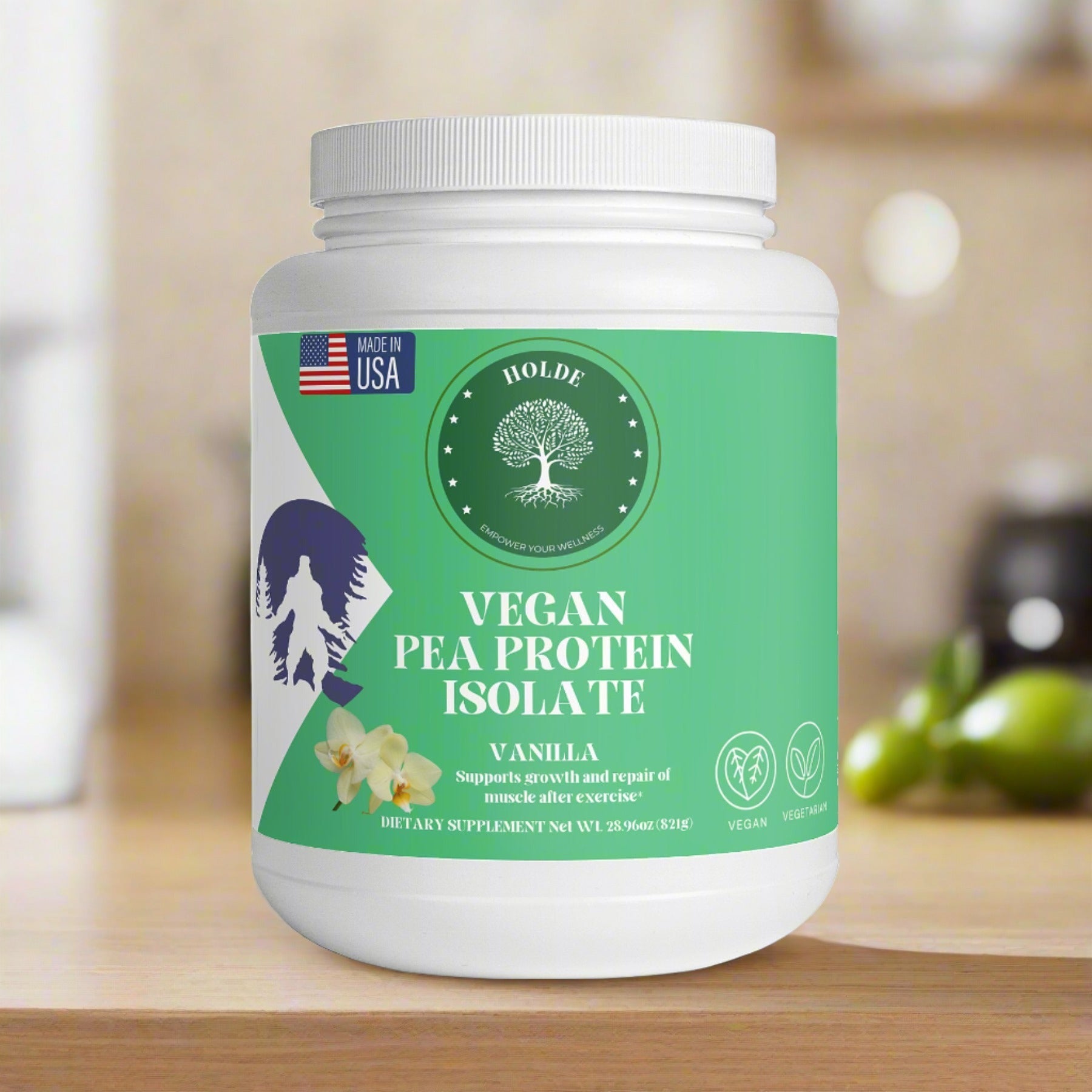 Vegan Pea Protein Isolate (Vanilla) - HOLDE